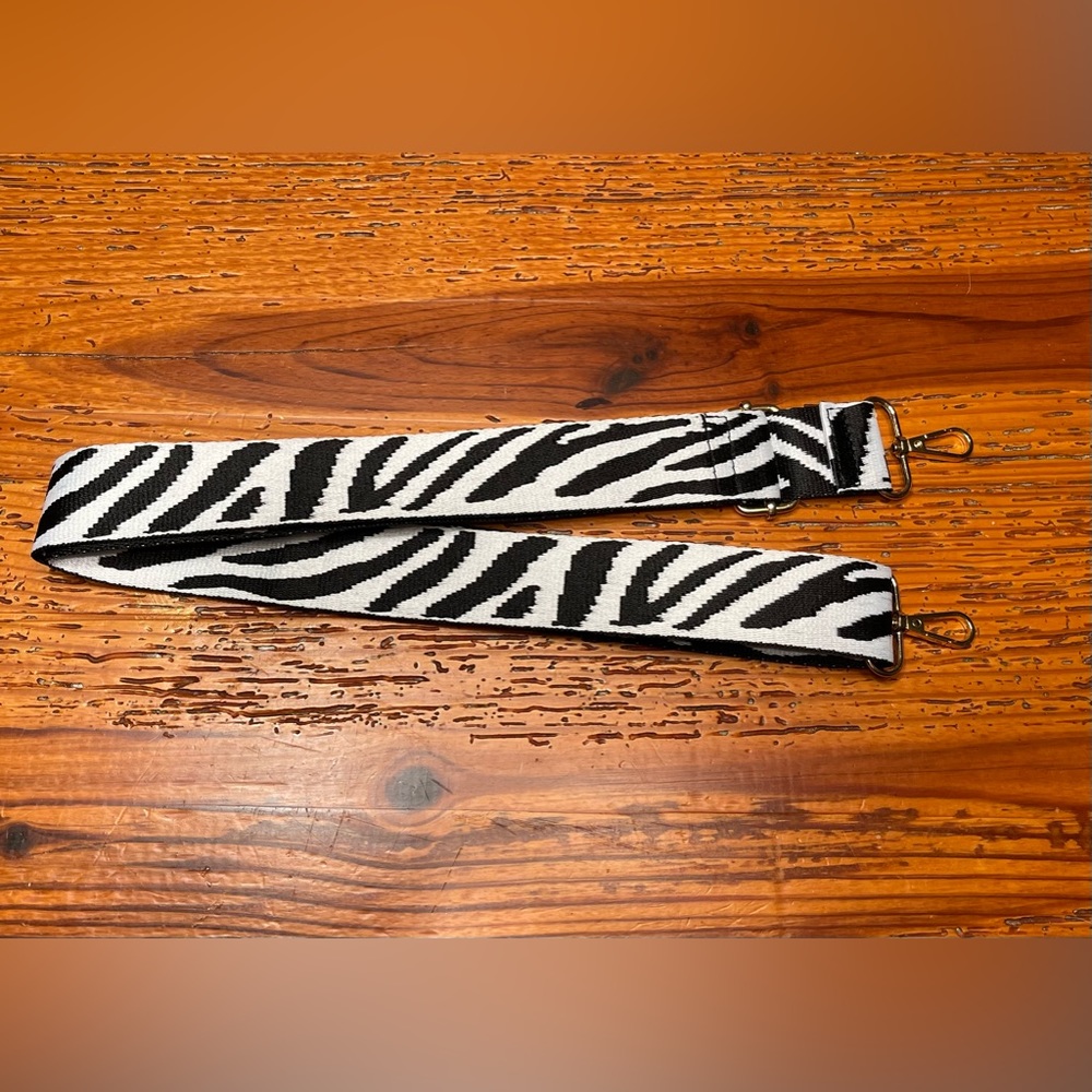Zebra Stripe Pattern Bag Strap - New - image 3